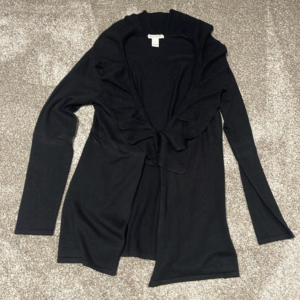 WHBM black cardigan sweater